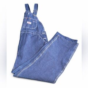 NWOT Round House Men’s Blue Denim Overalls Classic Workwear